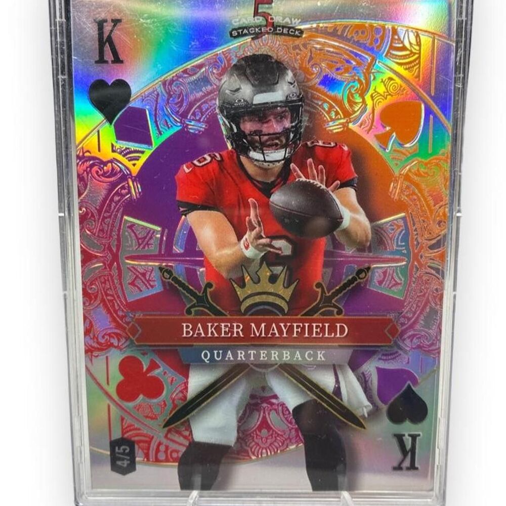 2026 Wild Card 5 Card Draw Baker Mayfield King Stacked Deck /5